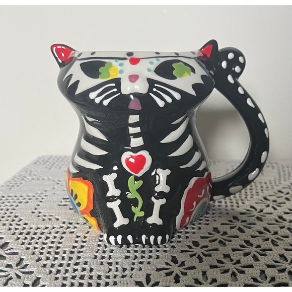 Day of the Dead Kitty Mug - Picture 1 of 4